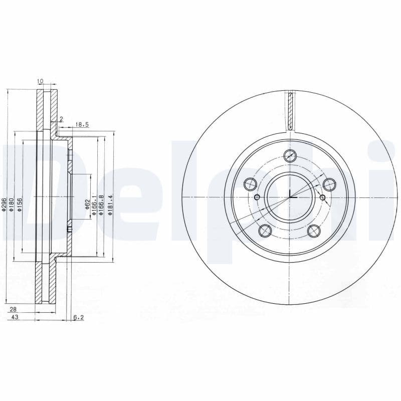 Disc frana DELPHI BG3735