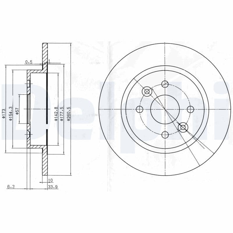 Disc frana DELPHI BG3804
