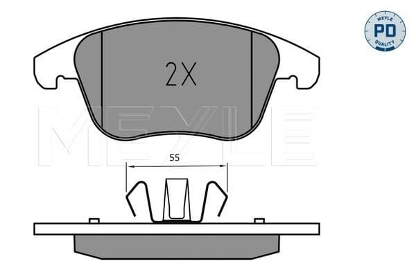 set placute frana,frana disc MEYLE -PD: Advanced performance and design. 025 222 6920/PD