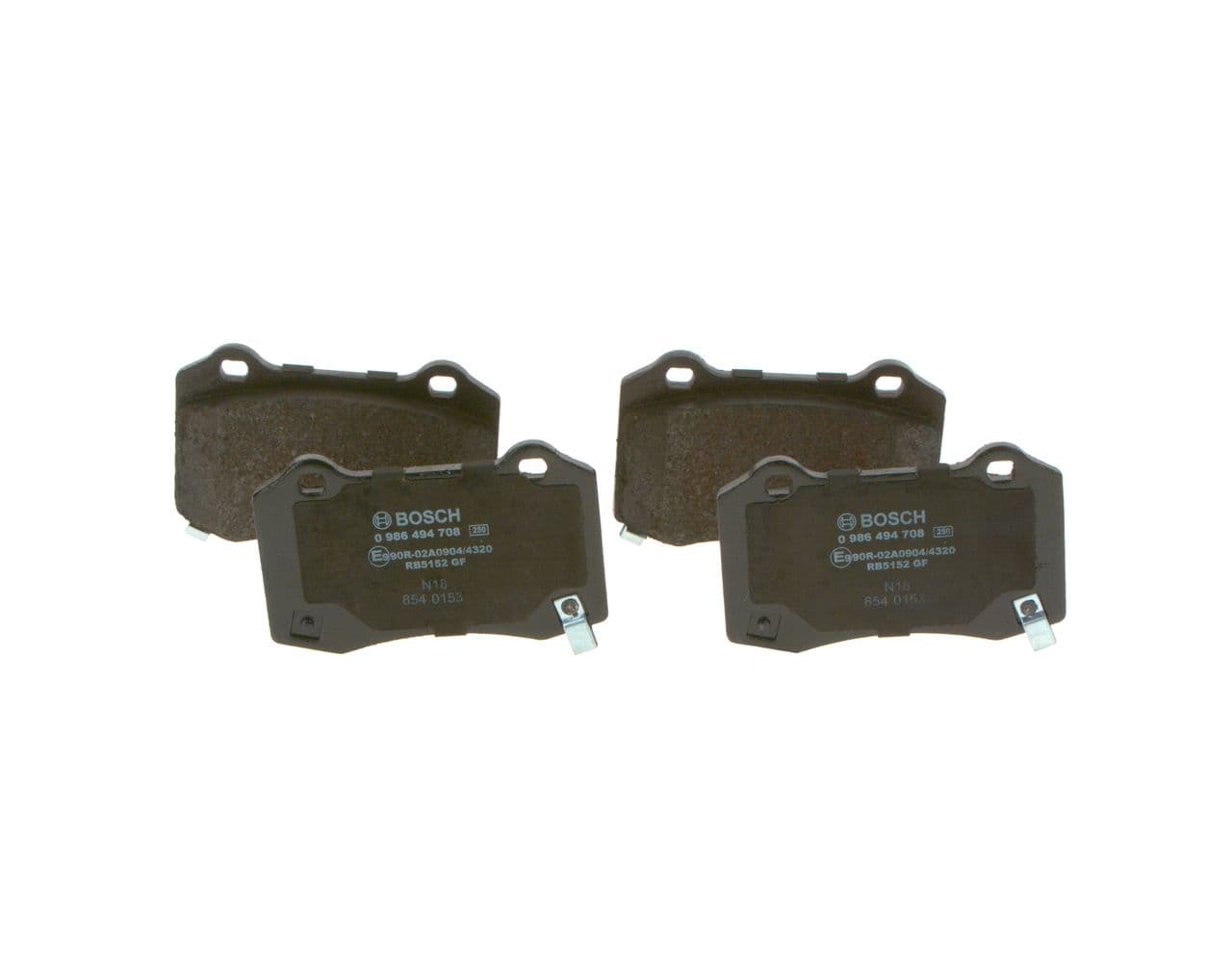 set placute frana,frana disc BOSCH 0 986 494 708