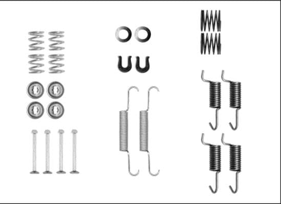 set accesorii, saboti frana parcare TEXTAR 97042500