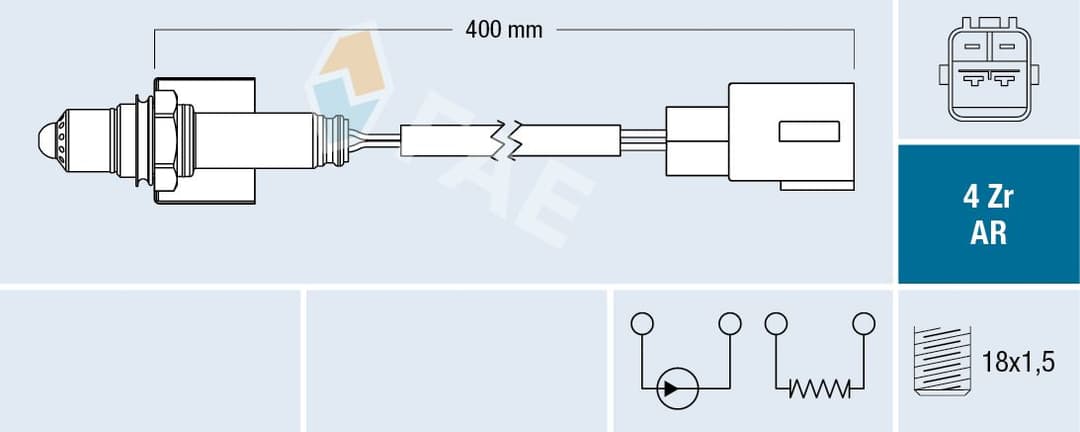 Sonda Lambda FAE 75654