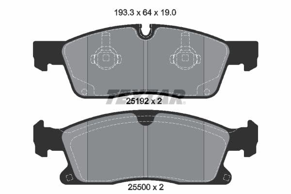 set placute frana,frana disc TEXTAR Q+ 2519201