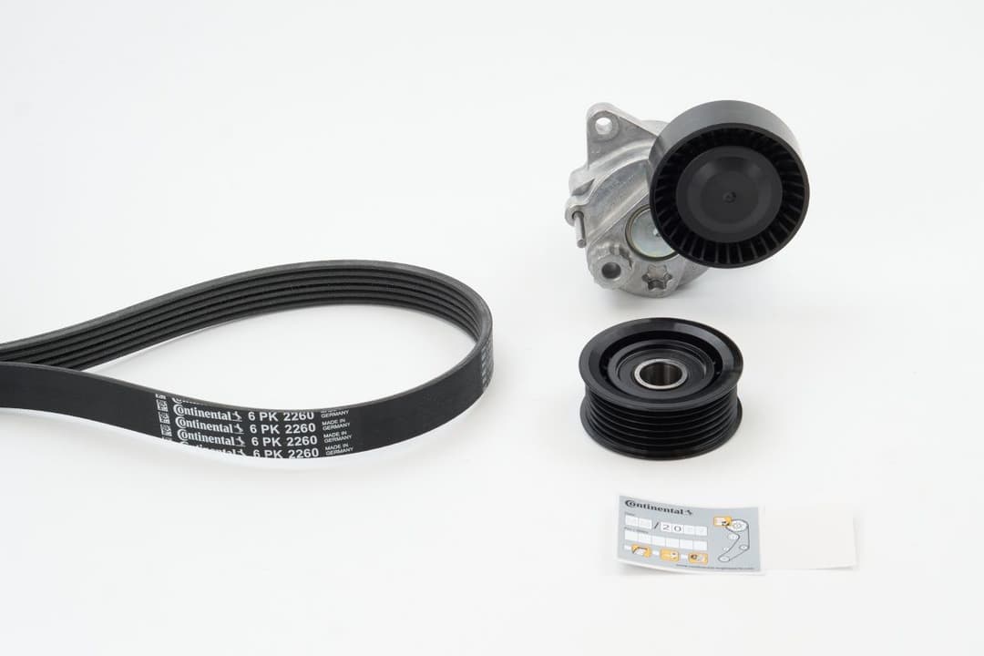 Set curea transmisie cu caneluri CONTINENTAL CTAM 6PK2260K2