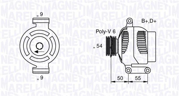 Generator / Alternator MAGNETI MARELLI 063358061010