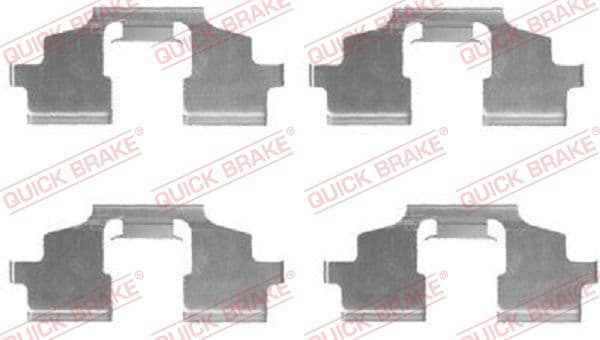 Set accesorii, placute frana QUICK BRAKE 109-1675