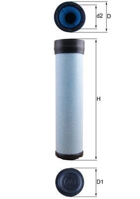 Filtru aer secundar MAHLE LXS 284