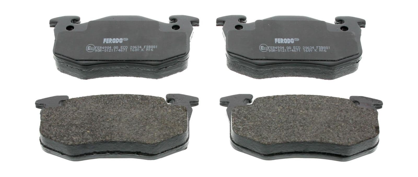 set placute frana,frana disc FERODO PREMIER ECO FRICTION FDB881