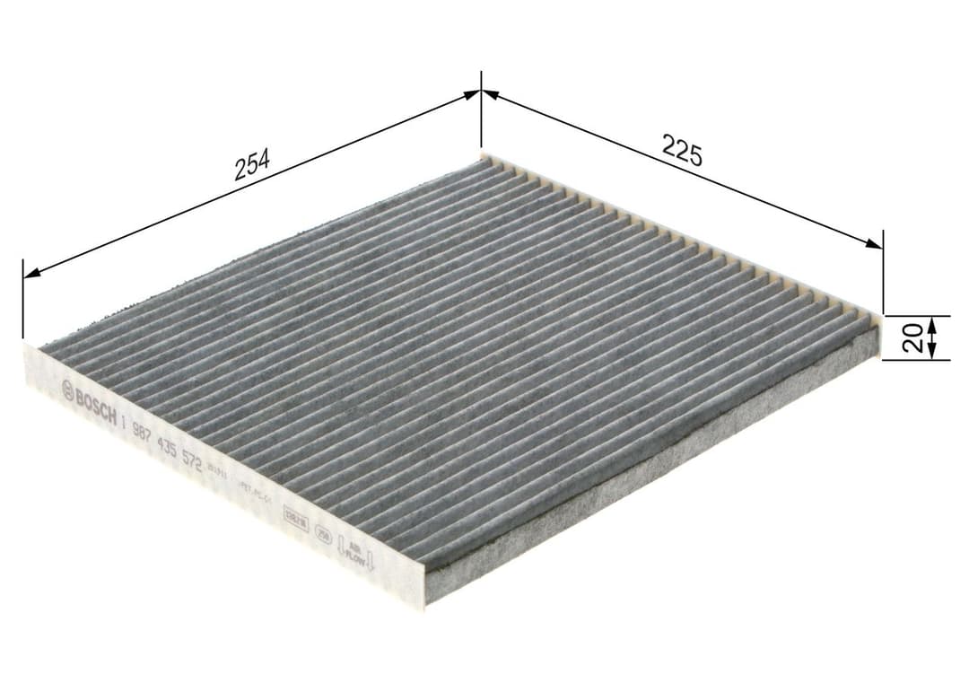 Filtru, aer habitaclu BOSCH 1 987 435 572