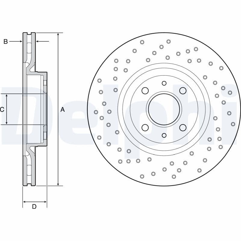 Disc frana DELPHI BG4943C