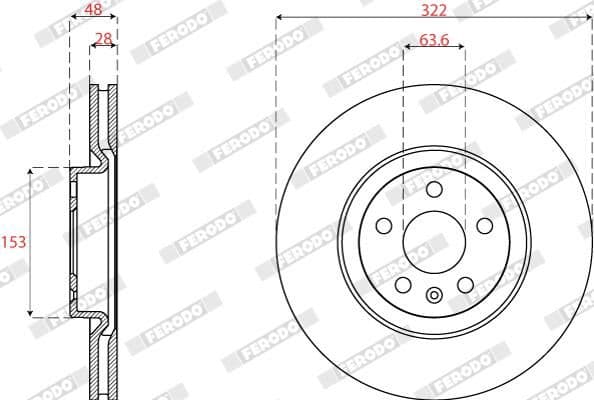 Disc frana FERODO PREMIER DDF2693C