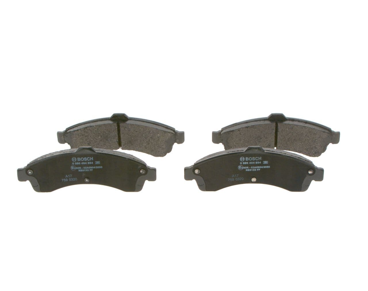 set placute frana,frana disc BOSCH 0 986 494 854