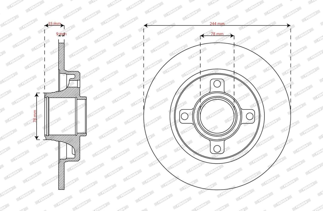 Disc frana FERODO PREMIER DDF2929-1