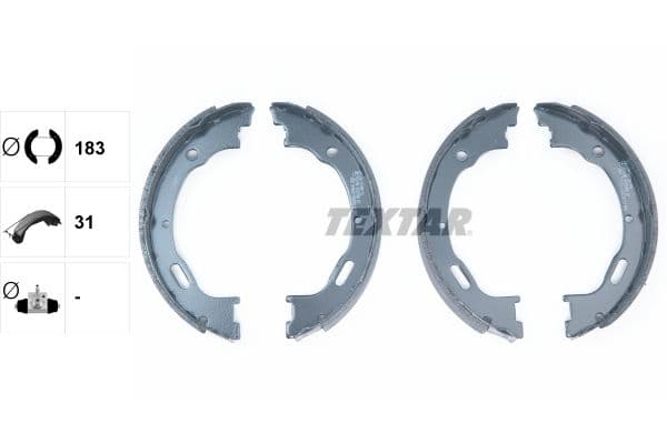 Set saboti frana, frana de mana TEXTAR 91057800