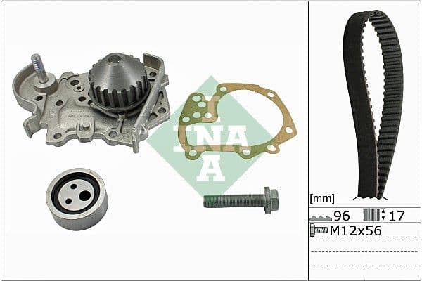 Set pompa apa + curea dintata Schaeffler INA 530 0191 31