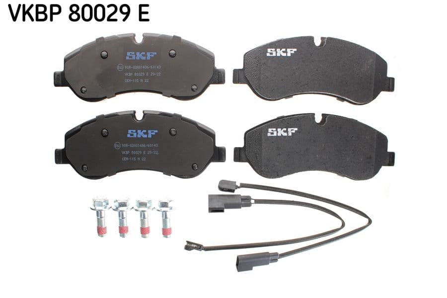 set placute frana,frana disc SKF VKBP 80029 E