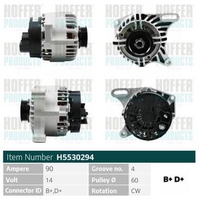 Generator / Alternator HOFFER H5530294