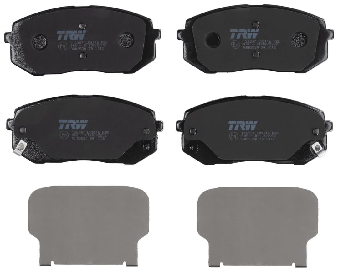 set placute frana,frana disc TRW GDB3530