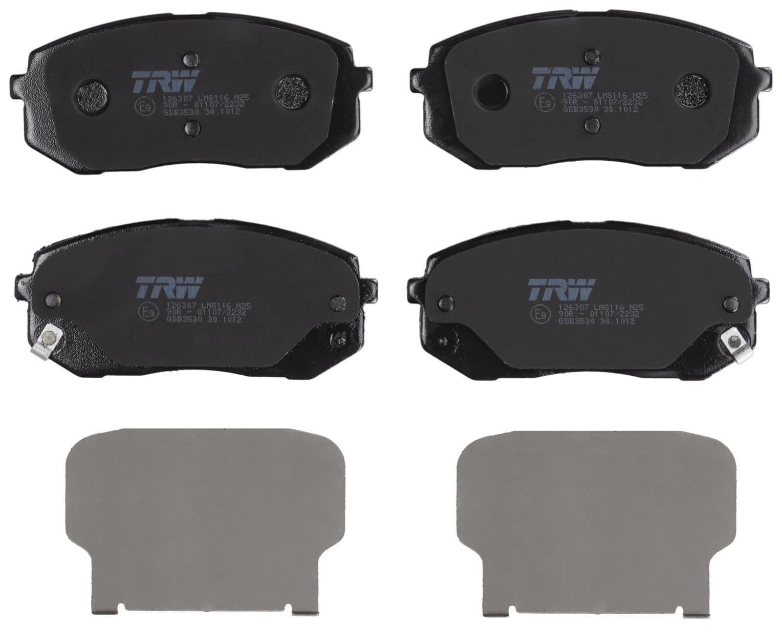 set placute frana,frana disc TRW GDB3530