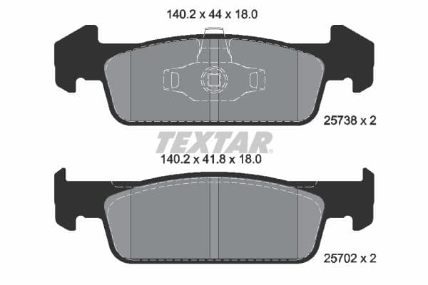 set placute frana,frana disc TEXTAR Q+ 2573801