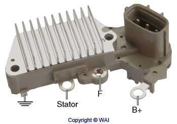 Regulator, alternator WAI IN215