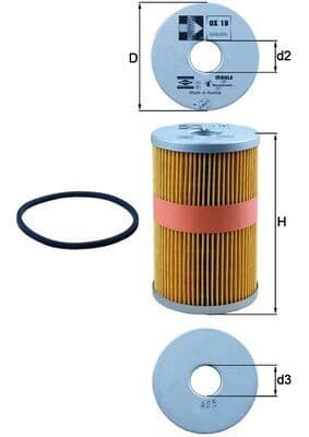 Filtru ulei MAHLE OX 18D