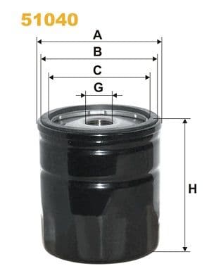 Filtru ulei WIX FILTERS 51040