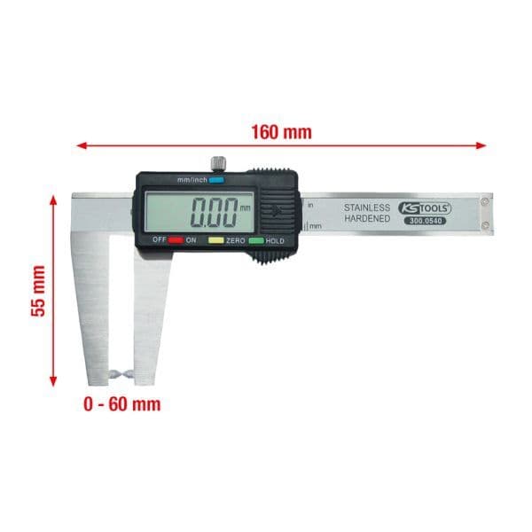 Subler, uzura disc de frana KS TOOLS 300.0540