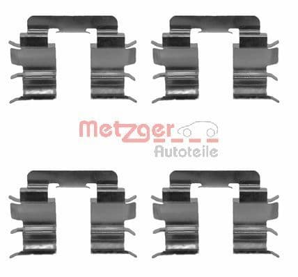 Set accesorii, placute frana METZGER 109-1272