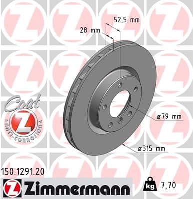 Disc frana ZIMMERMANN COAT Z 150.1291.20