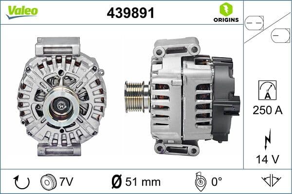 Generator / Alternator VALEO 439891