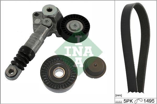 Set curea transmisie cu caneluri Schaeffler INA 529 0584 10
