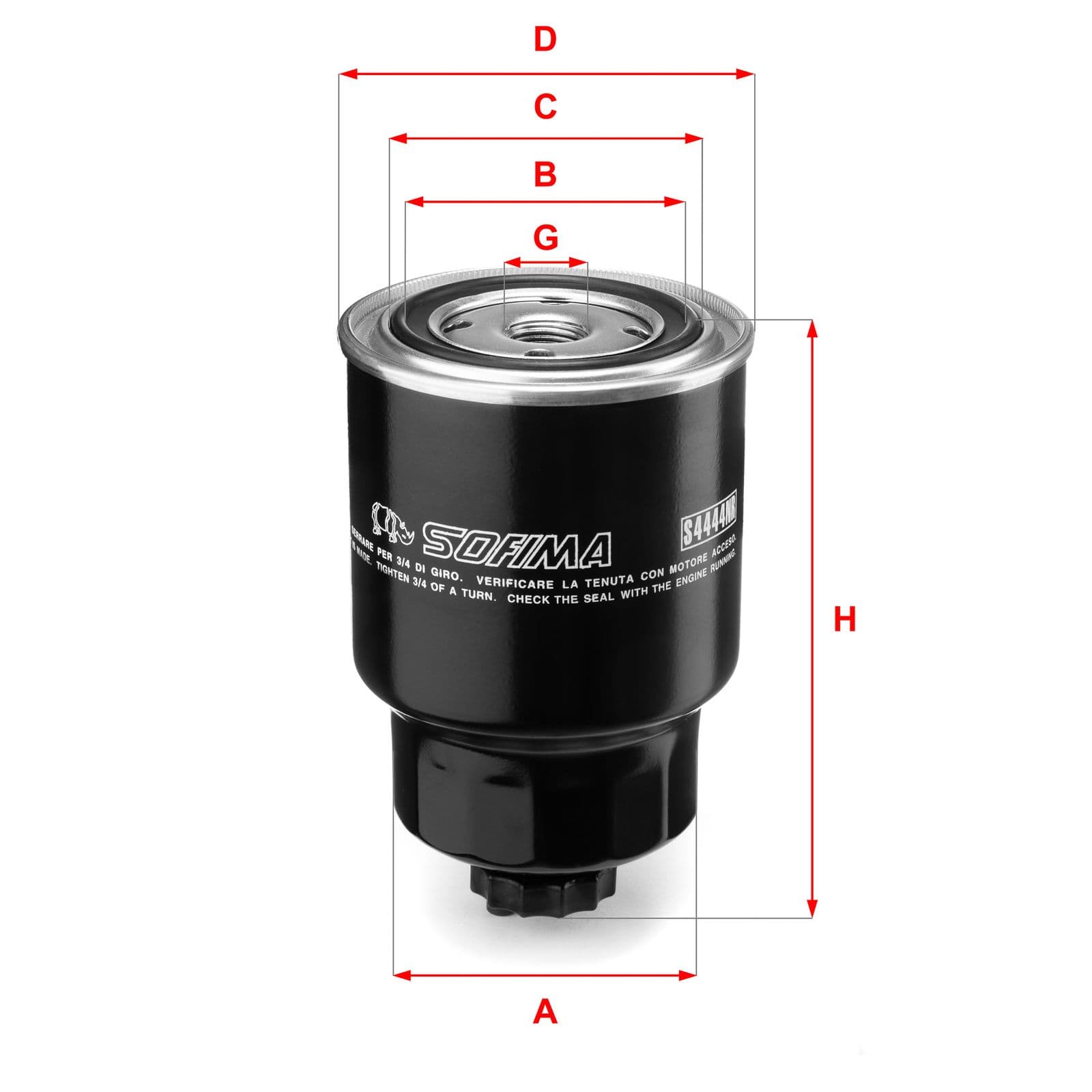 filtru combustibil SOFIMA S 4444 NR
