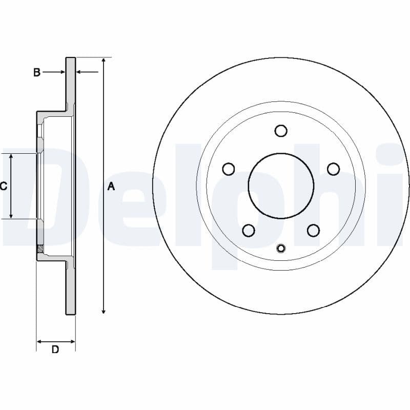 Disc frana DELPHI BG4707C