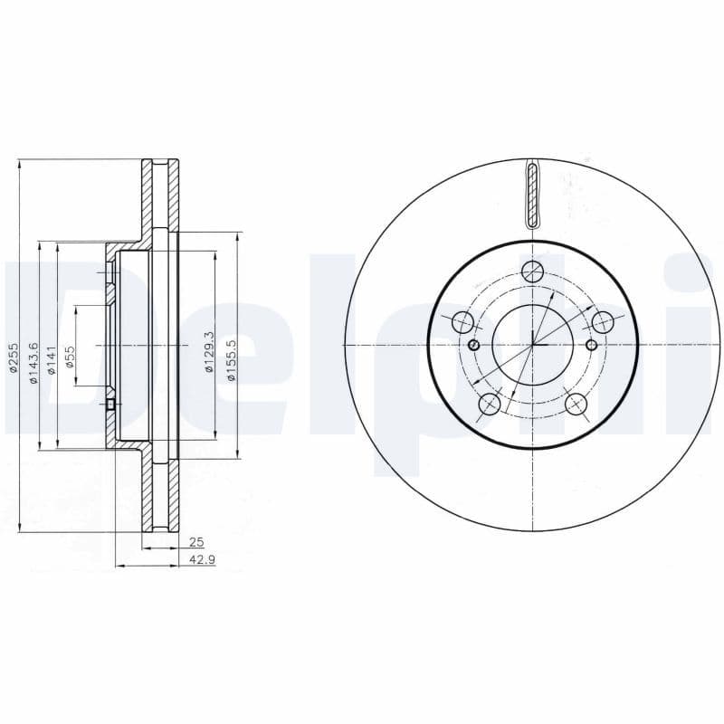 Disc frana DELPHI BG4290