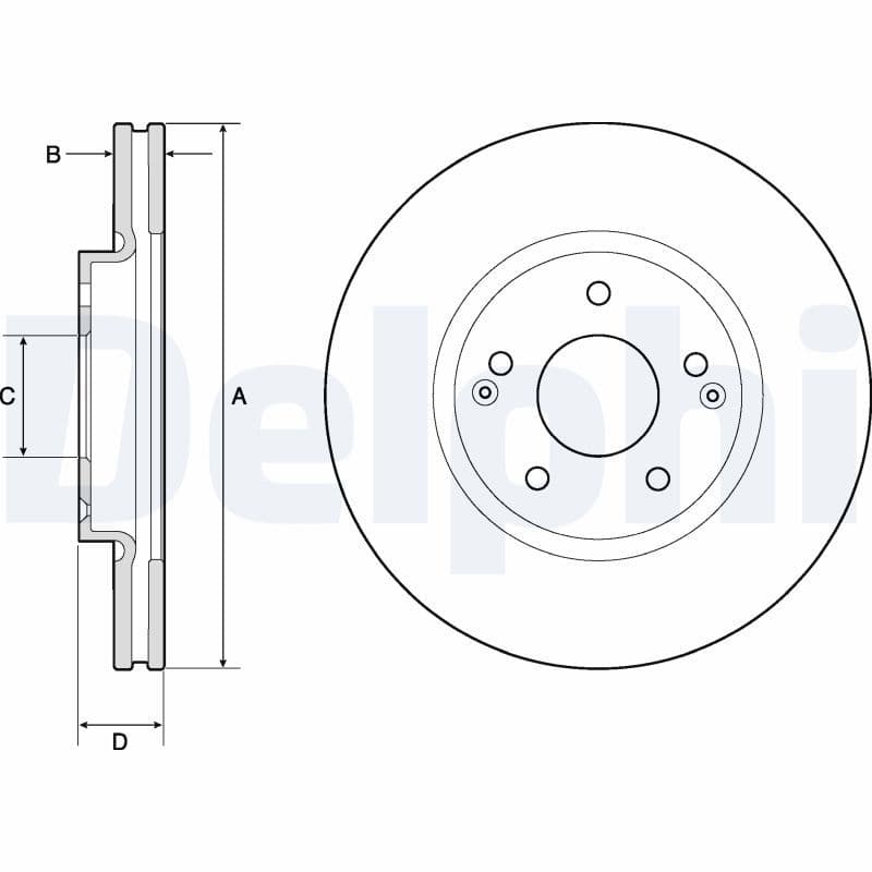 Disc frana DELPHI BG4809C