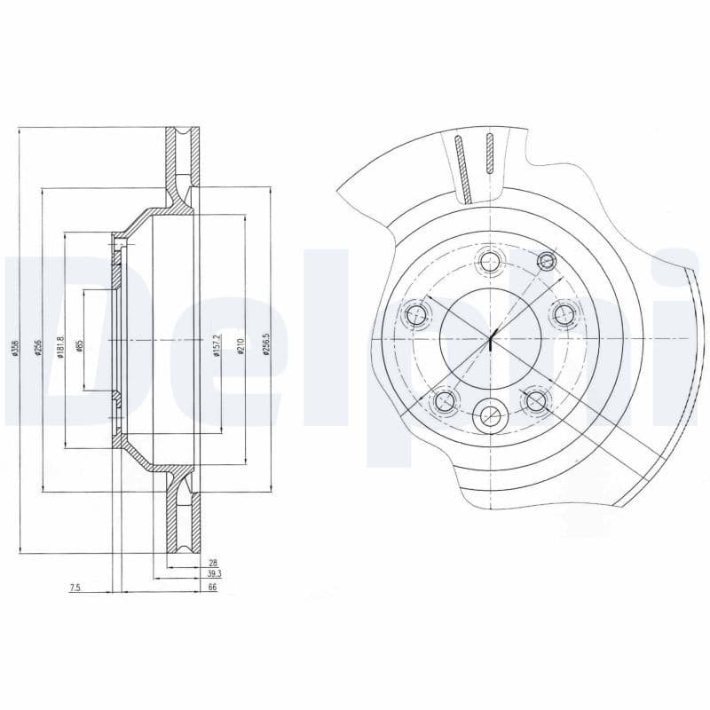 Disc frana DELPHI BG4070