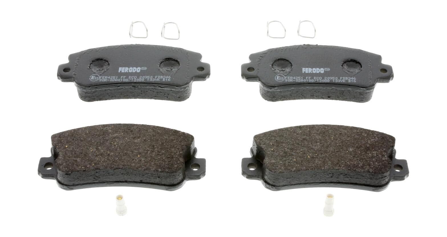 set placute frana,frana disc FERODO PREMIER ECO FRICTION FDB346