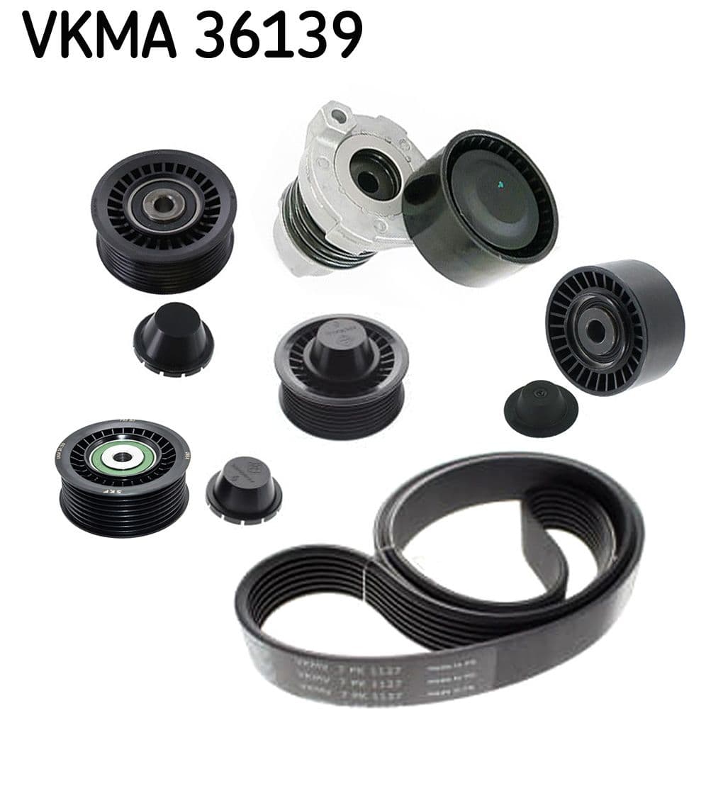 Set curea transmisie cu caneluri SKF VKMA 36139