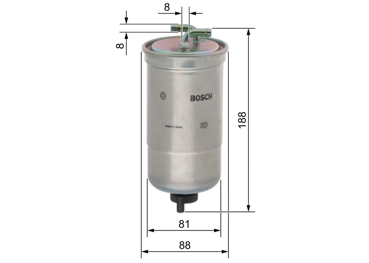 filtru combustibil BOSCH 0 450 906 442