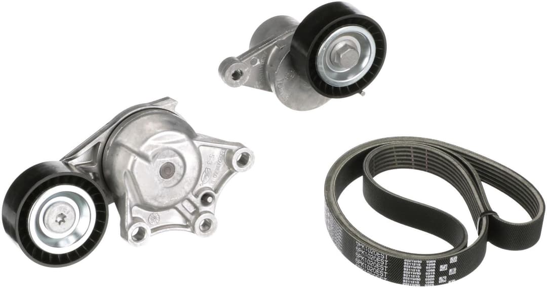 Set curea transmisie cu caneluri GATES Micro-V® E-START™ K016PK1020EST