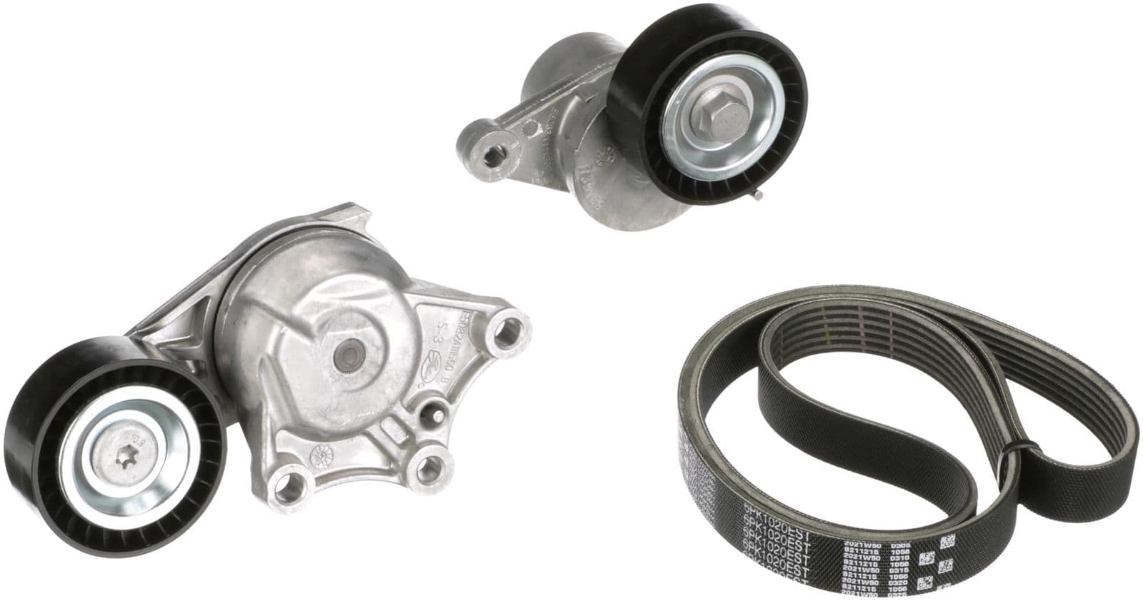Set curea transmisie cu caneluri GATES Micro-V® E-START™ K016PK1020EST