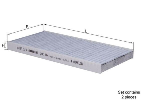 Filtru, aer habitaclu MAHLE LAK 444/S
