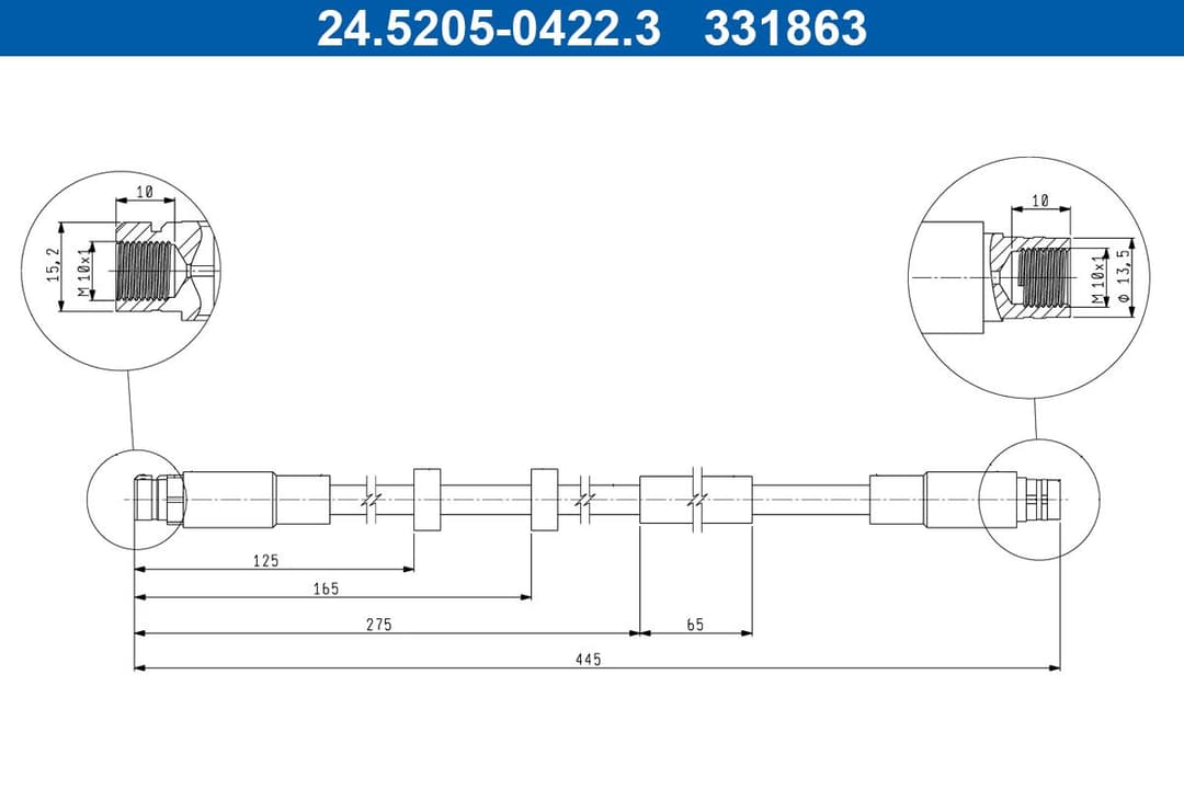 Furtun frana ATE 24.5205-0422.3
