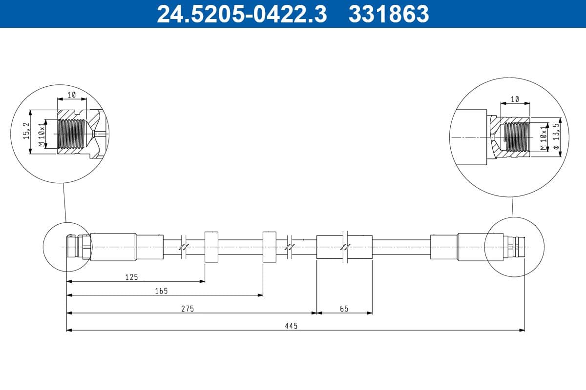 Furtun frana ATE 24.5205-0422.3