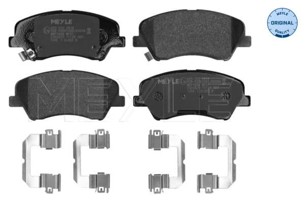set placute frana,frana disc MEYLE -ORIGINAL: True to OE. 025 222 2818