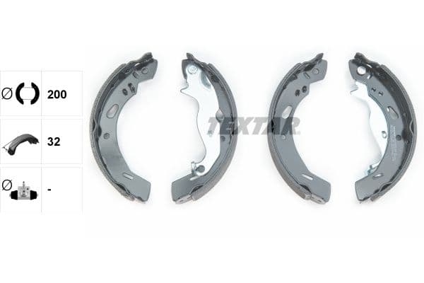 Set saboti frana TEXTAR 91069200