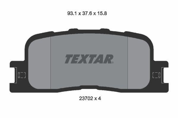 set placute frana,frana disc TEXTAR 2370201