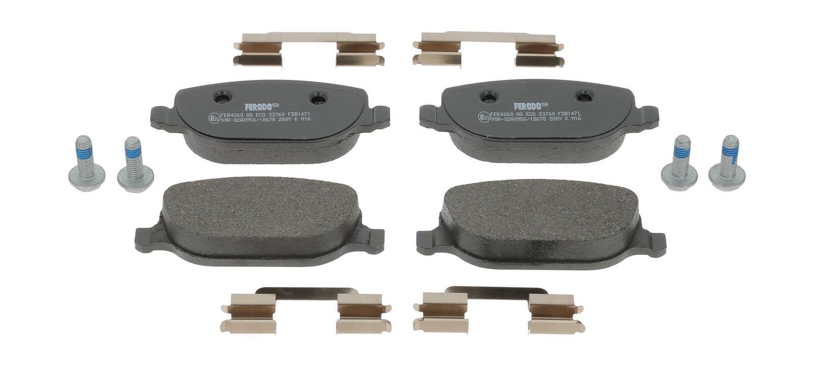 set placute frana,frana disc FERODO PREMIER ECO FRICTION FDB1471