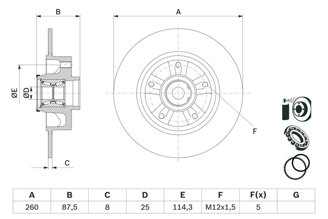 Disc frana BOSCH 0 986 479 E79